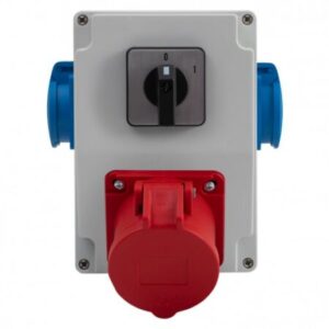 Ja 8. RS-KOMBI 16A 5P, 2X230V, 0-1 SCHALTER 16A